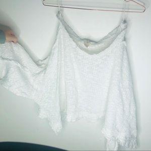 We The Free White Knit Crop Sweater